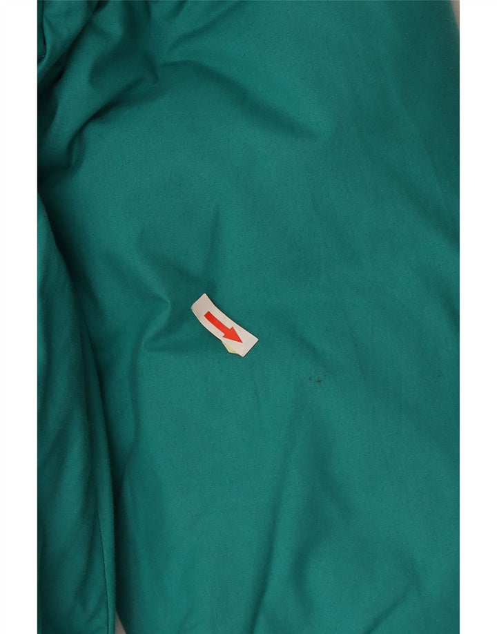 Vintage męska ocieplana kurtka UK 40 duża turkusowa bawełna