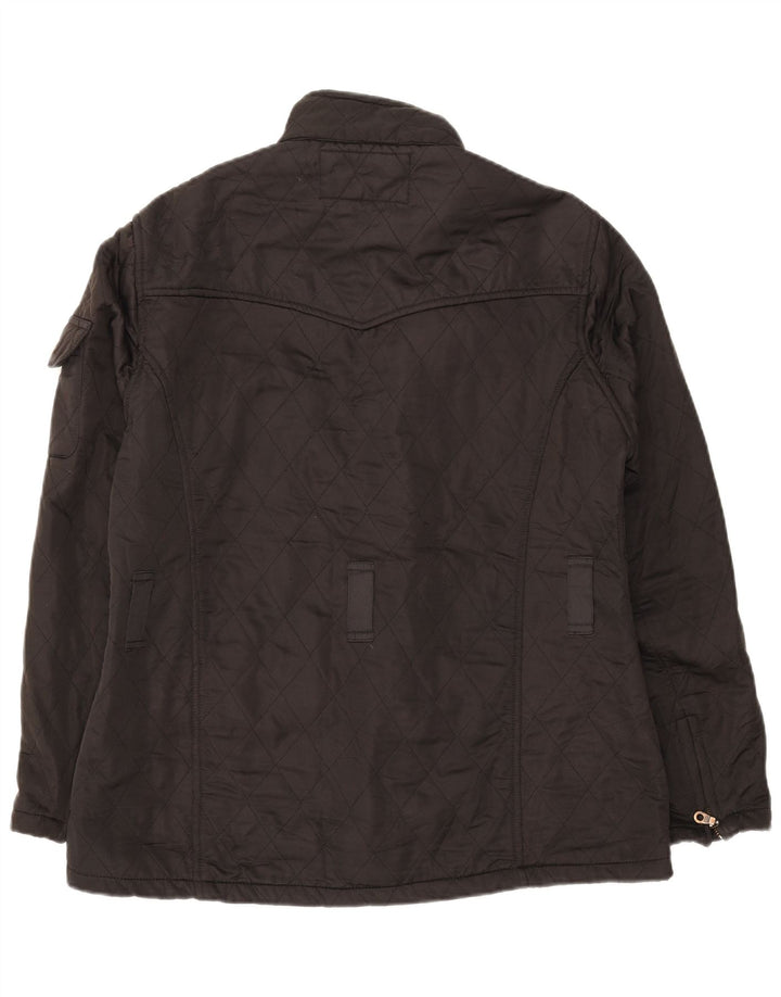 BARBOUR Womens Quilted Jacket UK 16 Large Black