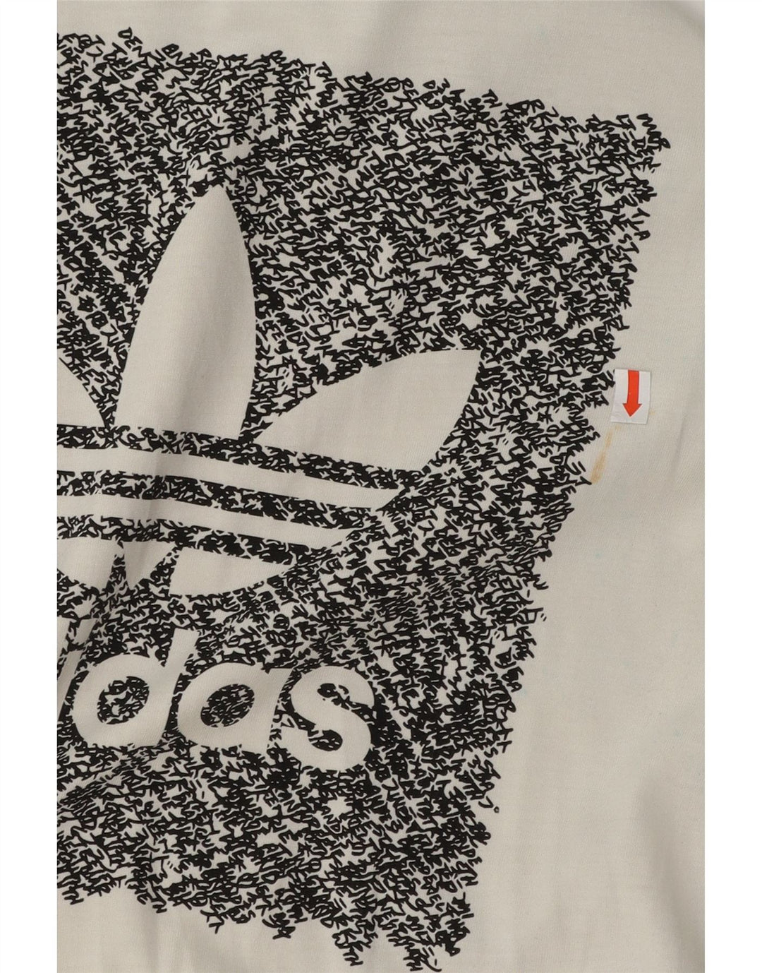 Męska koszulka z grafiką Adidas, mała, biała, bawełniana