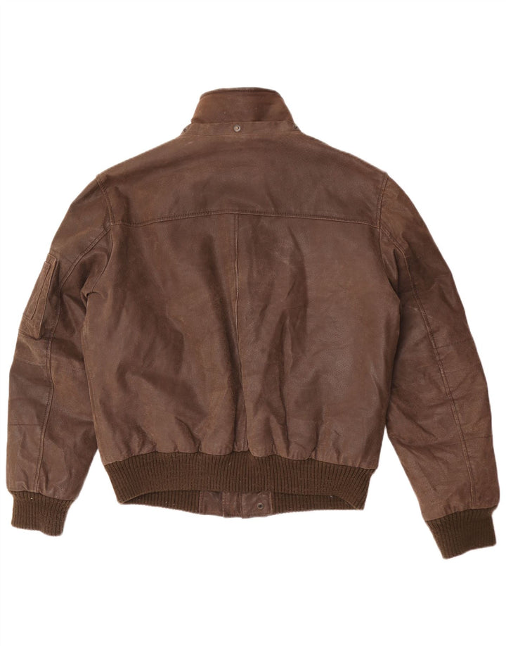 Męska kurtka zamszowa Conbipel Bomber IT 54 XL, brązowa skóra