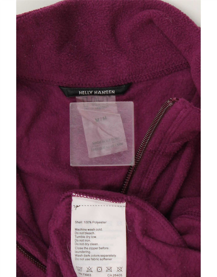 Damski sweter polarowy Helly Hansen z zamkiem błyskawicznym UK 14, średni fioletowy poliester