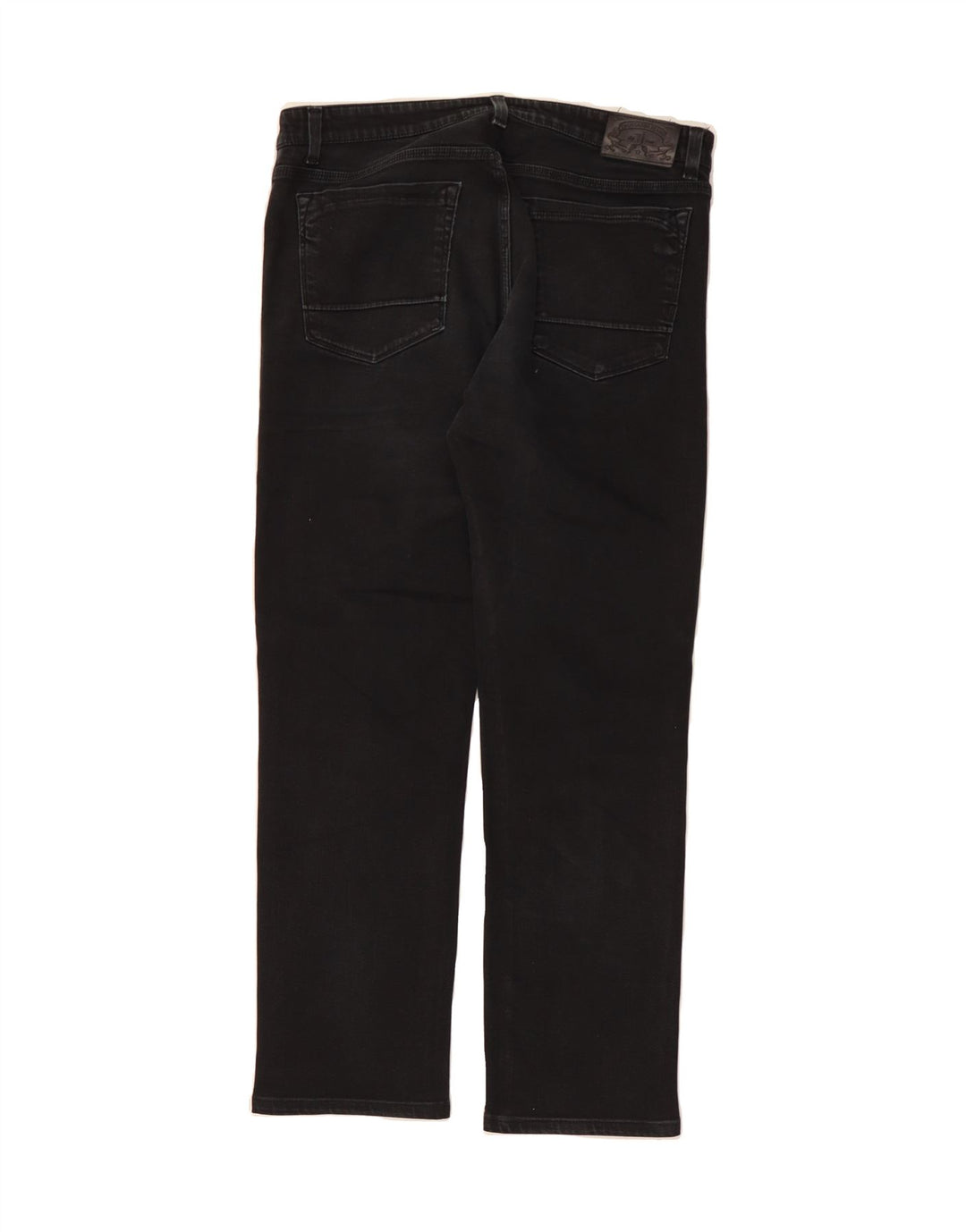 TRUSSARDI Mens Straight Jeans W32 L27 Black Cotton Vintage Trussardi and Second-Hand Trussardi from Messina Hembry 