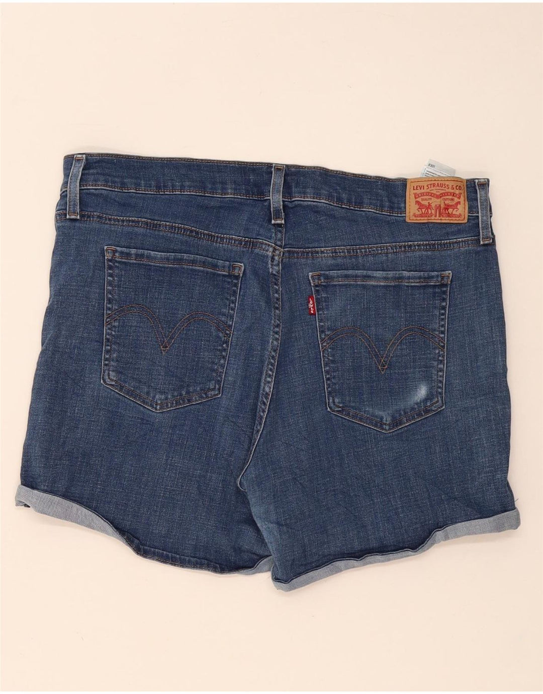 Damskie spodenki jeansowe Levi's w trudnej sytuacji W32, duże, niebieskie, bawełniane