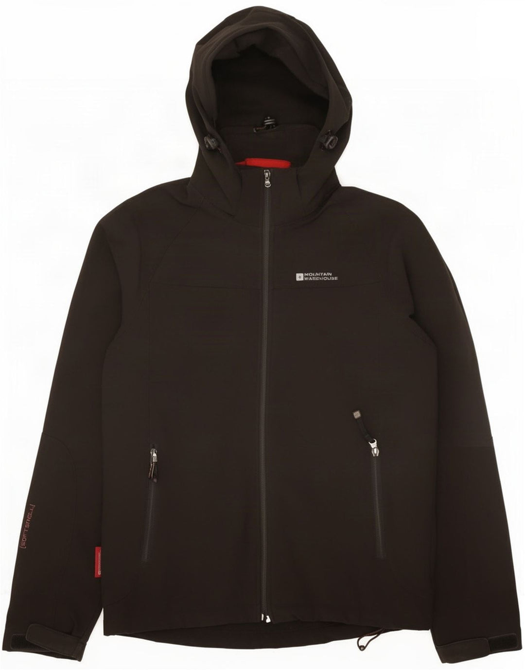 Męska kurtka wiatrówka z kapturem Mountain Warehouse UK 36, mała czarna