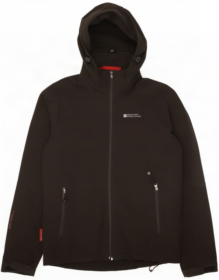 Męska kurtka wiatrówka z kapturem Mountain Warehouse UK 36, mała czarna
