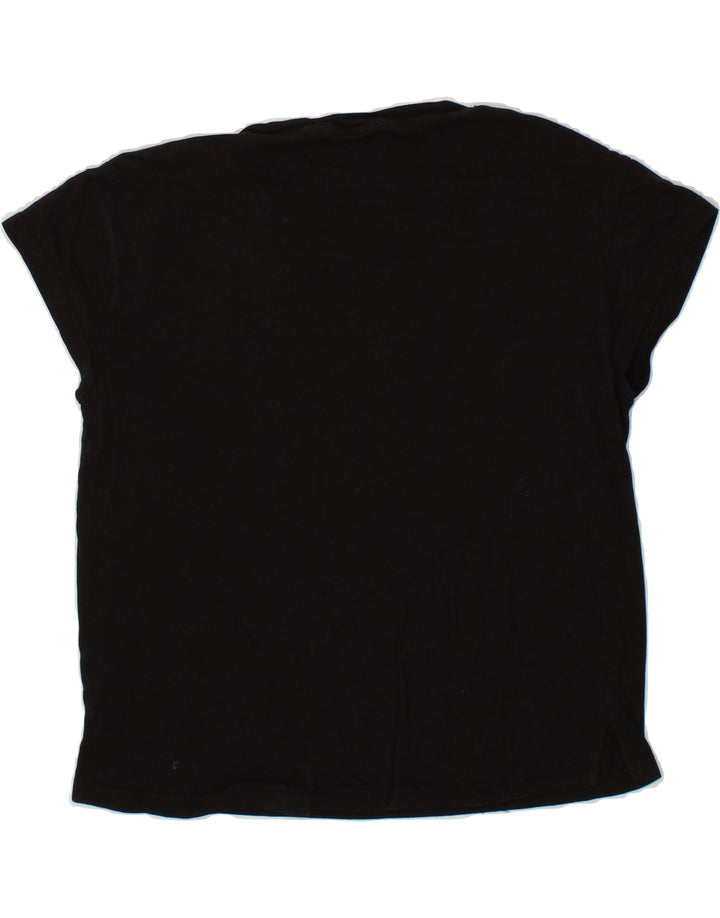 PUMA Womens Oversized Graphic T-Shirt Top UK 10 Small  Black Vintage Puma and Second-Hand Puma from Messina Hembry 