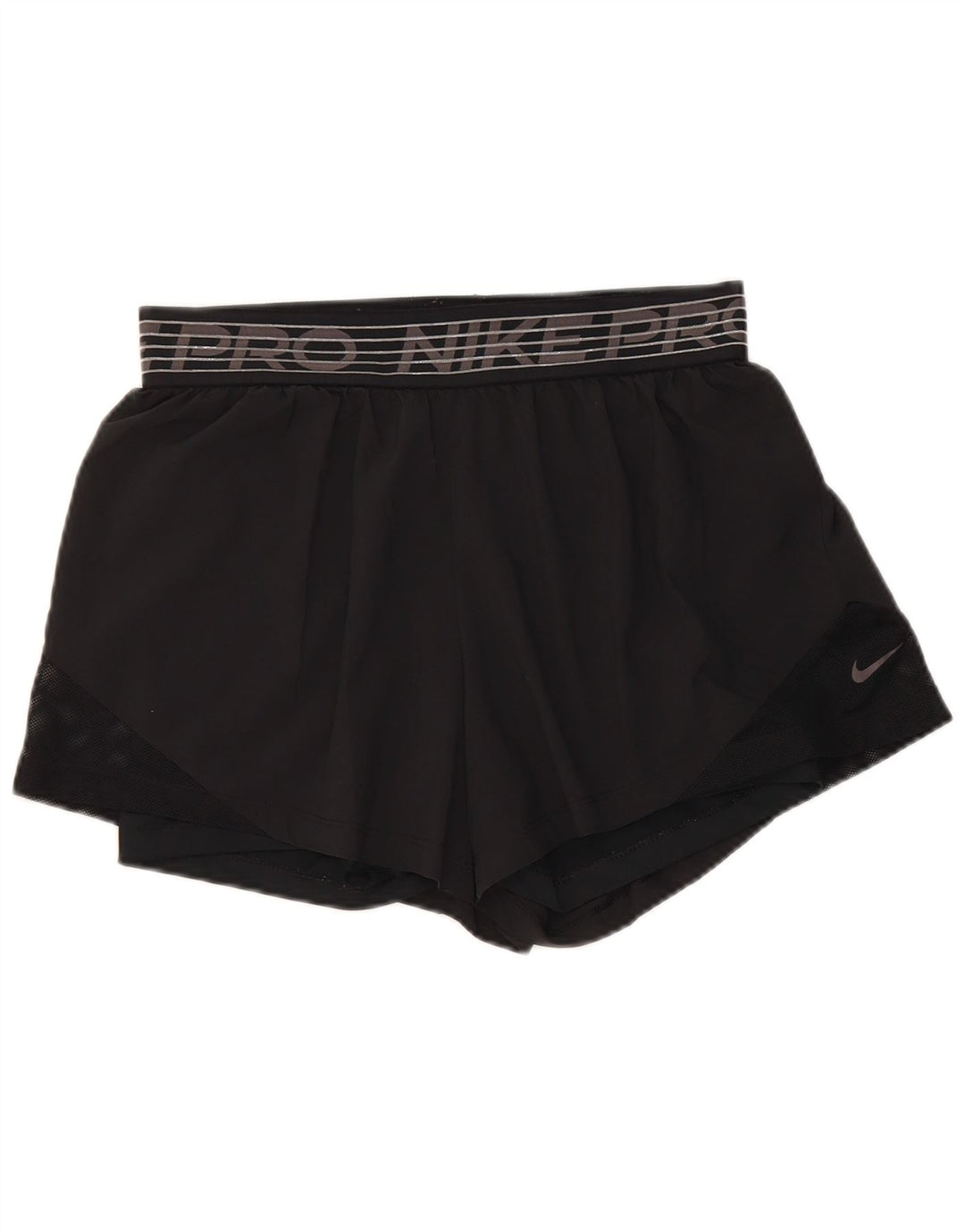 Damskie spodenki sportowe Nike Dri Fit Graphic UK 12, średni czarny poliester