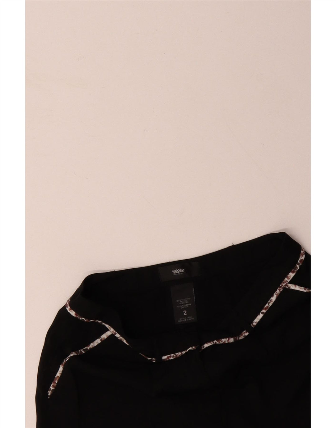 Damskie spodenki Chino MOSSIMO US 2 XS W28 Czarny poliester