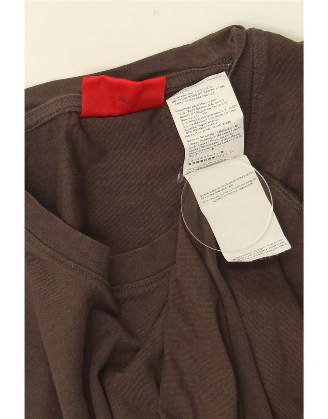 T-shirt męski Hugo Boss XL, szary, bawełniany