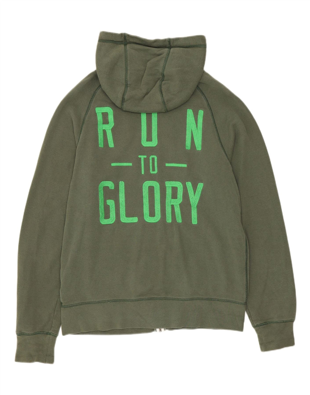 Męski sweter z kapturem i zamkiem błyskawicznym Nike, bawełna w kolorze khaki