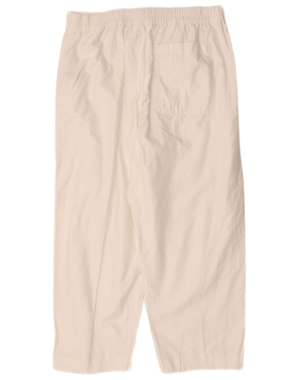 Spodnie damskie Marks & Spencer o luźnym kroju, UK 16, duże, W36 L25, białe