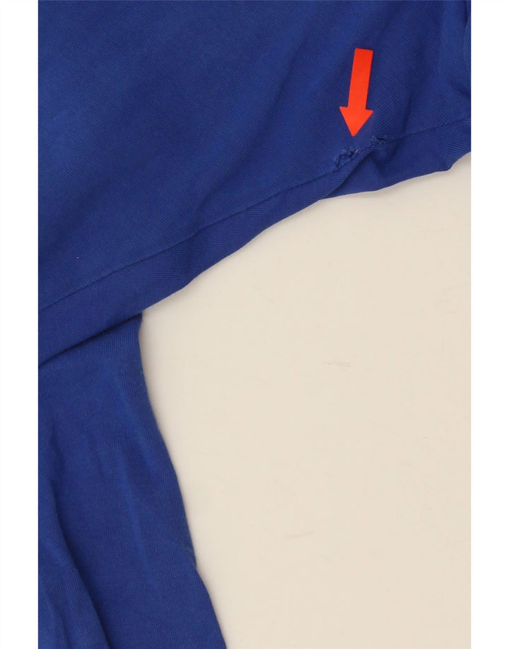 Damskie legginsy Adidas Graphic UK 14 Średni niebieski, bawełniany