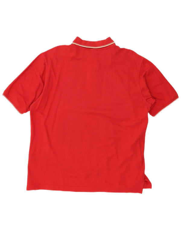 Męska koszulka polo PAUL & SHARK w kolorze średnio czerwonym