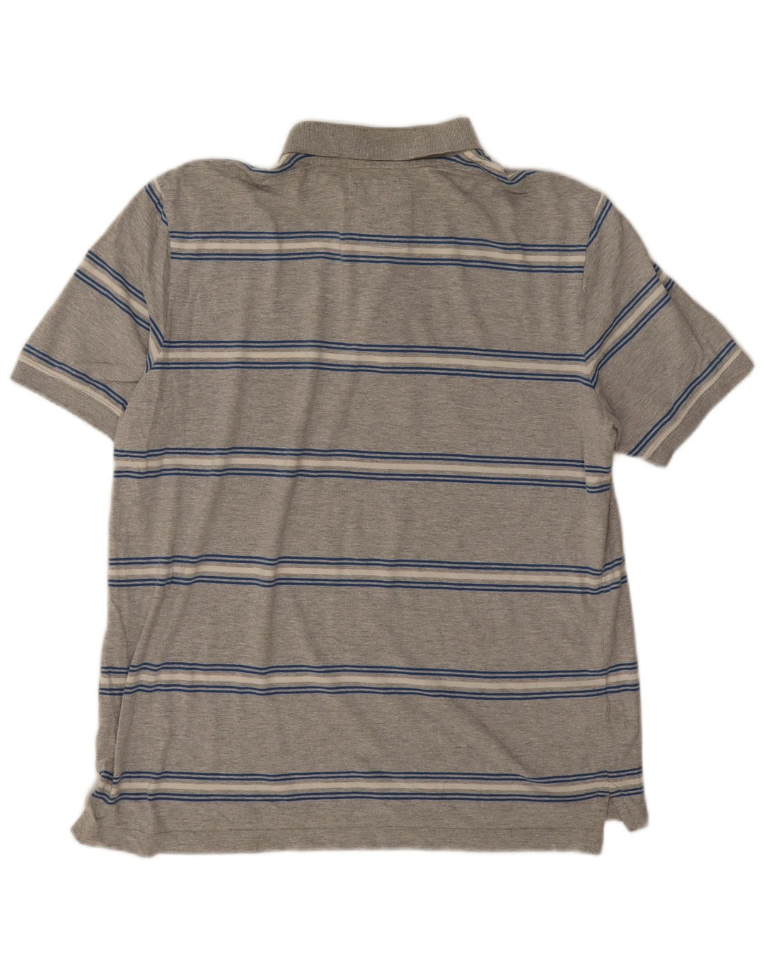 Crew Clothing Męska koszulka polo Średnio szara, bawełniana w paski