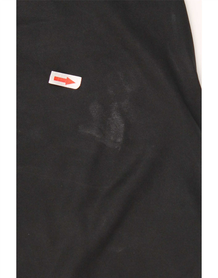 Męski dres Nike Dri Fit z zamkiem błyskawicznym na szyi, średni czarny poliester