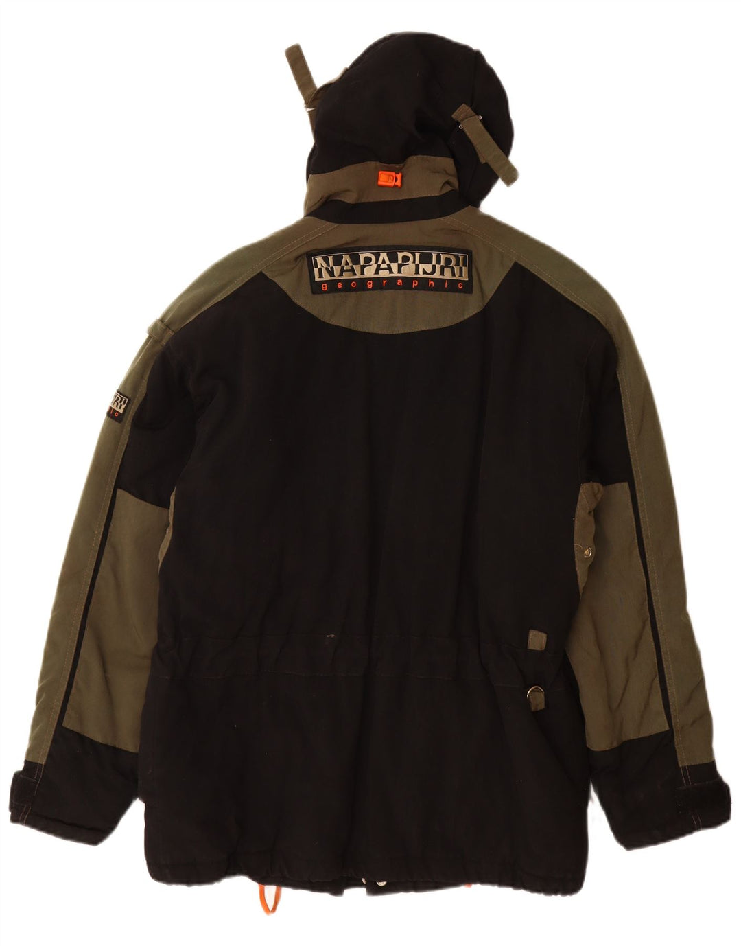 Męska kurtka wiatrówka NAPAPIJRI z kapturem UK 38, średni czarny poliamid