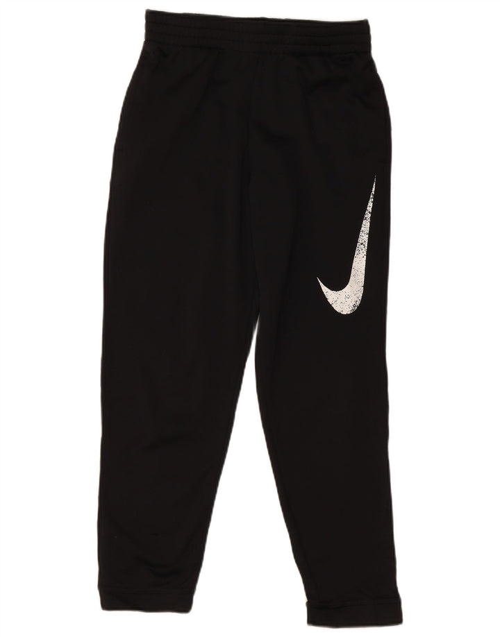 Chłopięce spodnie dresowe Nike z grafiką, 10-11 lat, średnie czarne