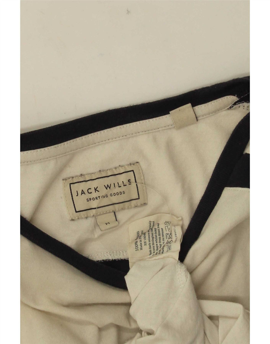Męska koszulka z grafiką Jack Wills, bawełniana koszulka w kolorze średniej bieli