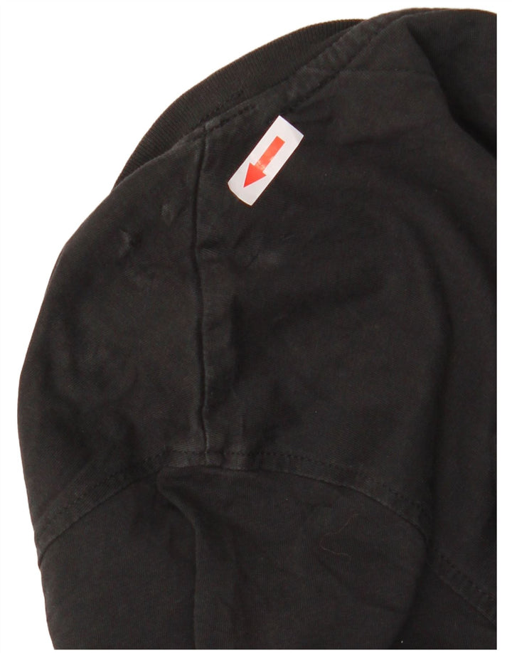 T-shirt męski Tommy Hilfiger, mały, czarny, bawełniany