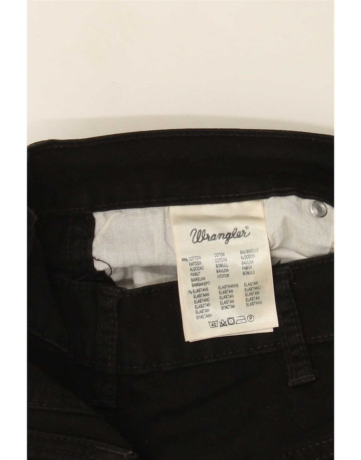 Męskie jeansy Wrangler Texas Stretch Straight W33 L30 Czarne bawełniane