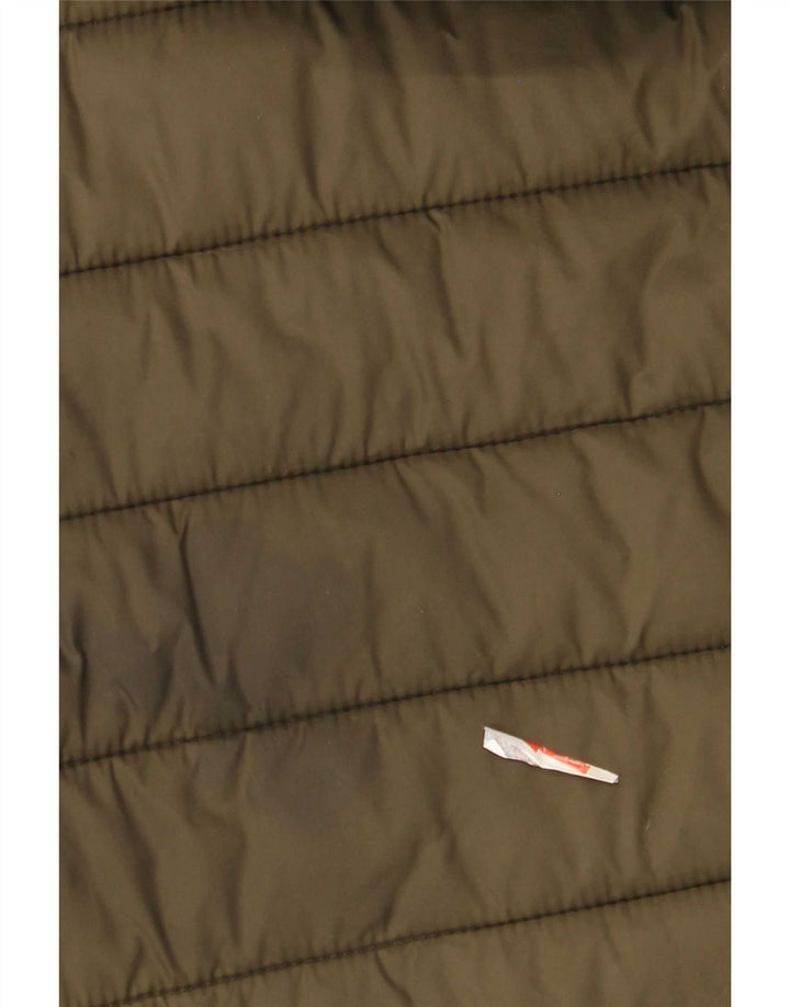 Damska wyściełana kurtka z kapturem Superdry UK 14, średni nylon khaki