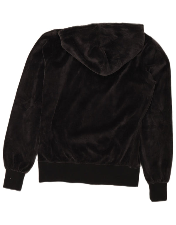 Sweter damski CHAMPION Heritage Fit Welurowy sweter z kapturem i zamkiem UK 10 Small Black