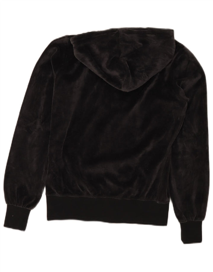 Sweter damski CHAMPION Heritage Fit Welurowy sweter z kapturem i zamkiem UK 10 Small Black