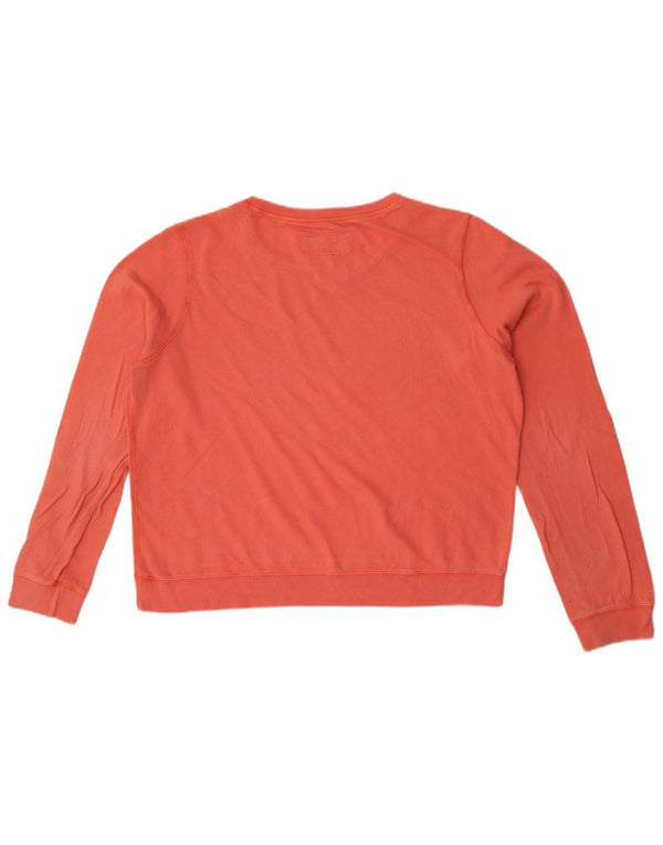 Damska bluza Jack Wills Crop Graphic Jumper UK 14, duża, różowa bawełna