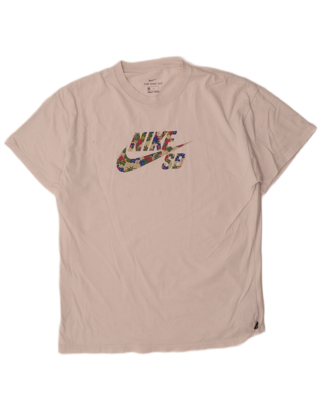 Męska koszulka z grafiką Nike, średnia, biała bawełna