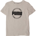 Chłopięcy T-shirt z grafiką PUMA, 9-10 lat, biała bawełna