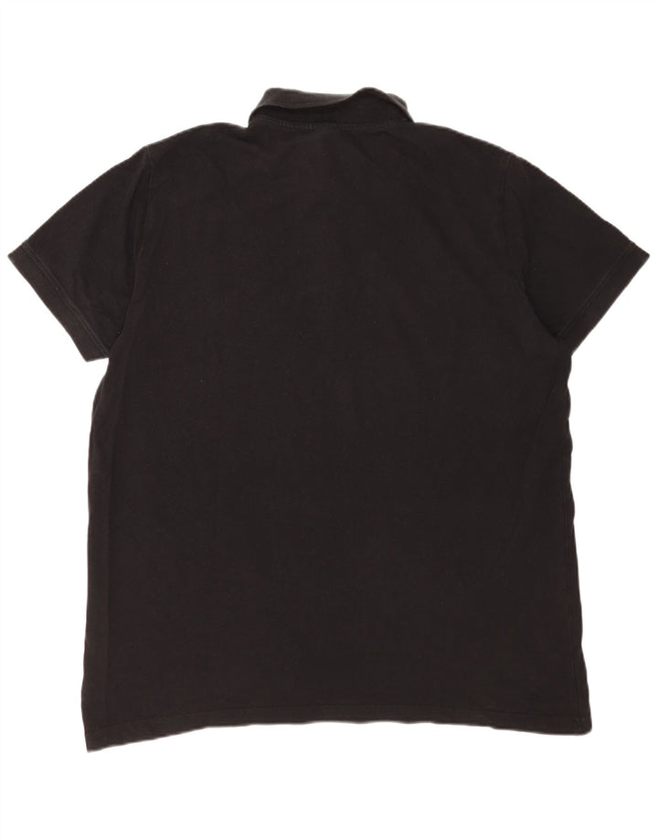 Męska koszulka polo Kappa 2XL Czarna bawełniana