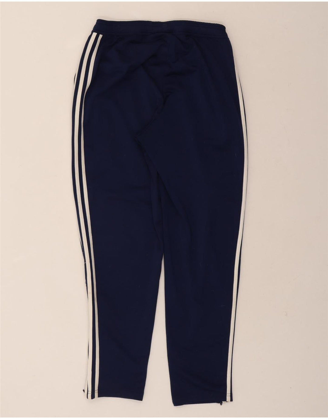 ADIDAS Mens Graphic Tracksuit Trousers Medium  Navy Blue Polyester Vintage Adidas and Second-Hand Adidas from Messina Hembry 