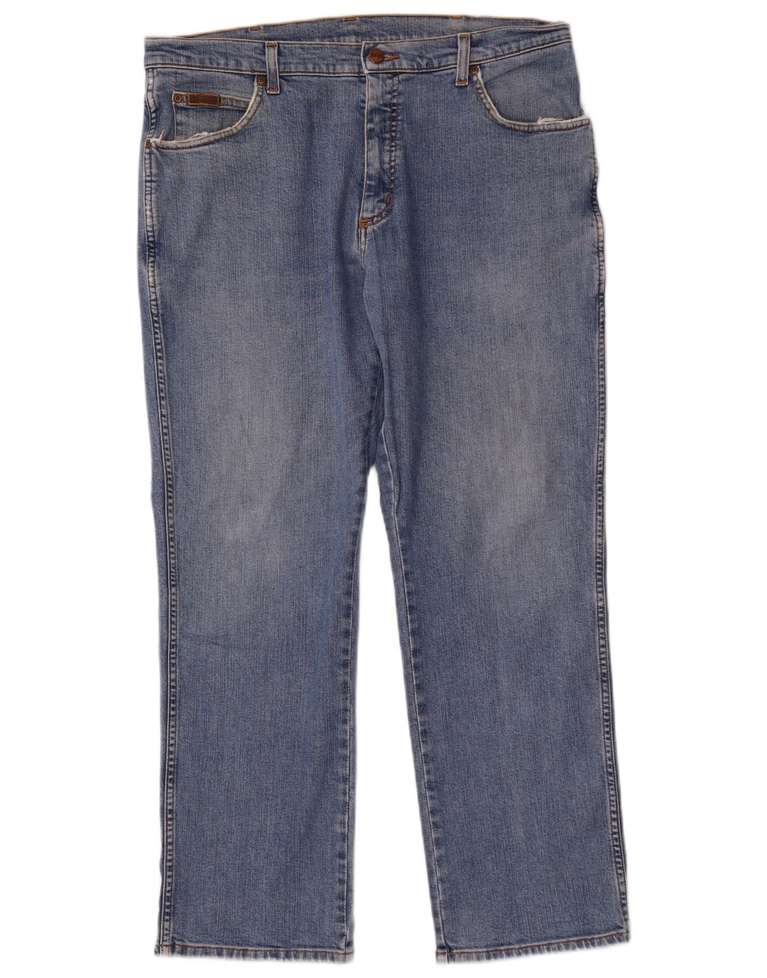 Męskie jeansy Wrangler Texas Stretch Straight W36 L30 Niebieskie bawełniane