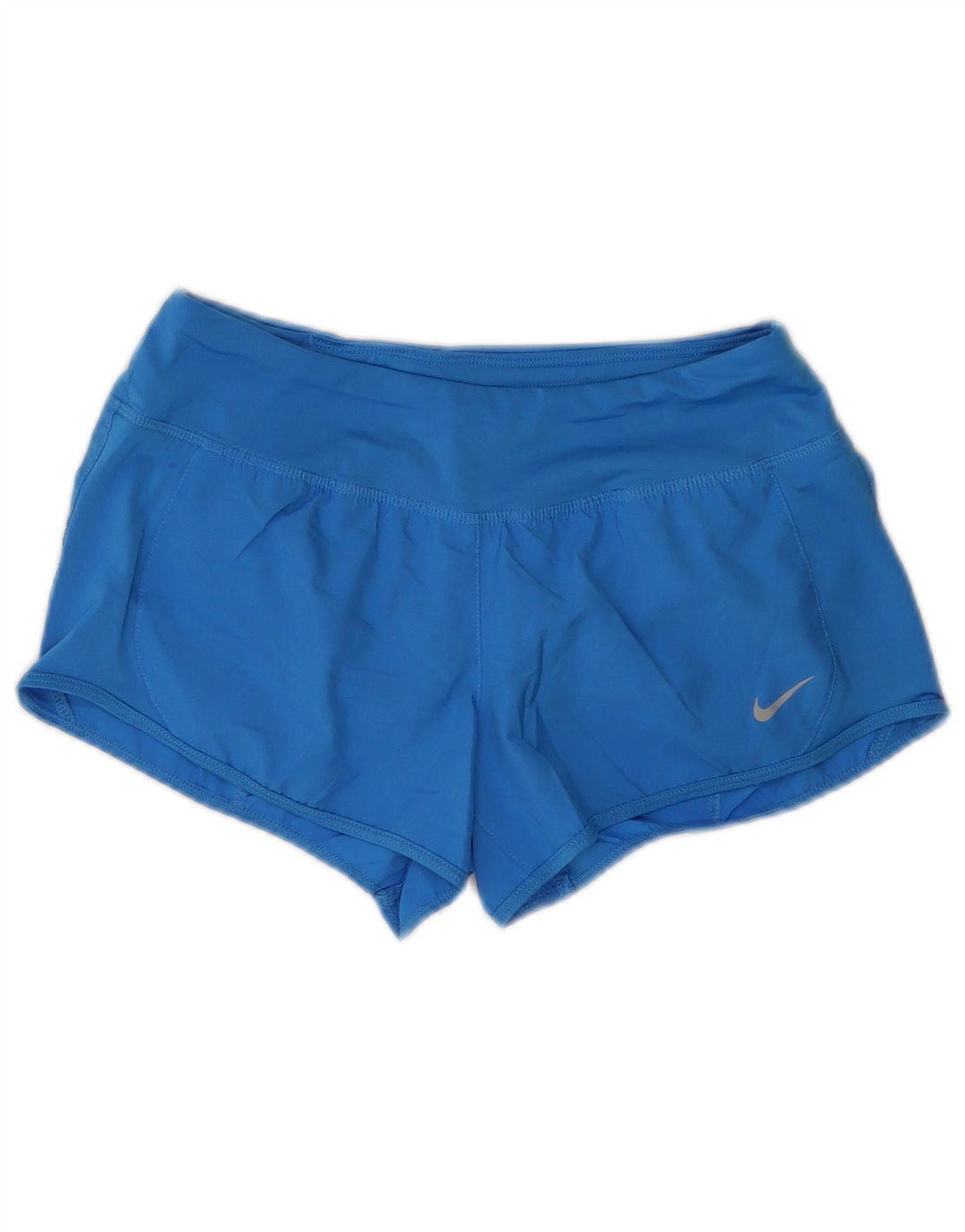 Damskie spodenki sportowe NIKE Dri Fit UK 10, małe, niebieskie, poliestrowe