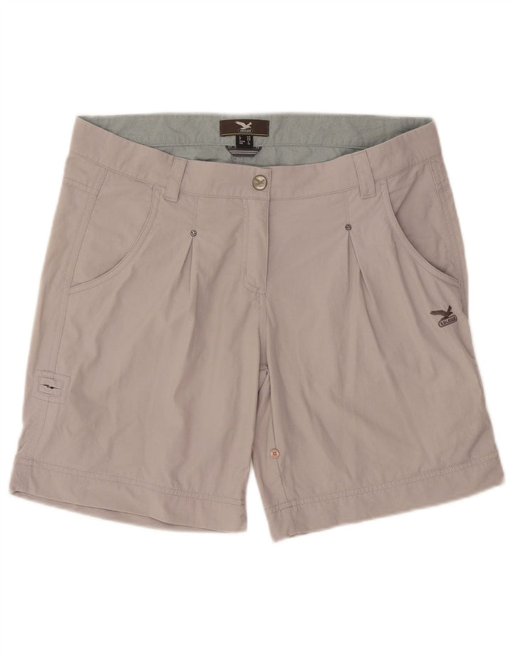 SALEWA Damskie spodenki codzienne UK 12 Medium W34 Szary poliamid