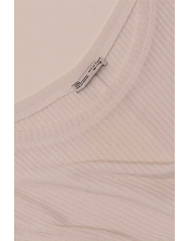 Damska kamizelka oversize Zara Top UK 10 Small White