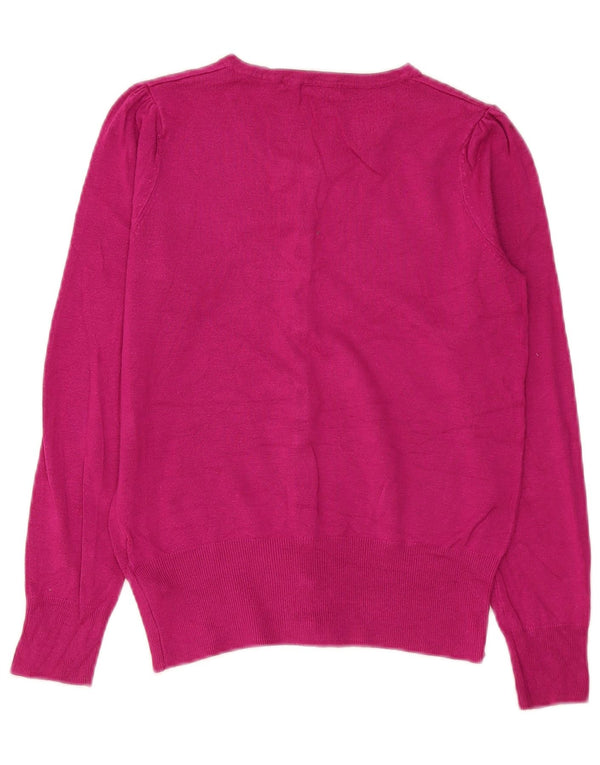 Marks & Spencer Damski sweter kardigan UK 8 Small Pink Wiskoza