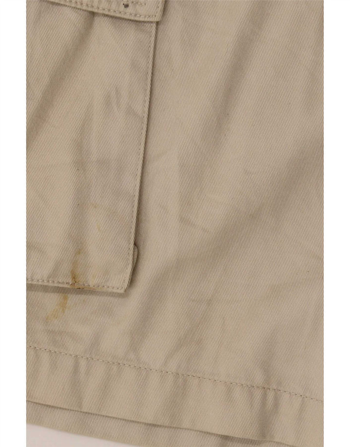 Męskie spodenki cargo w stylu vintage, duże W30, beżowe