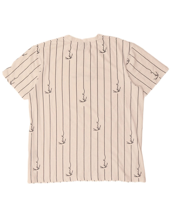 Męska koszulka z grafiką Karl Kani Top 2XL, bawełna w białe paski