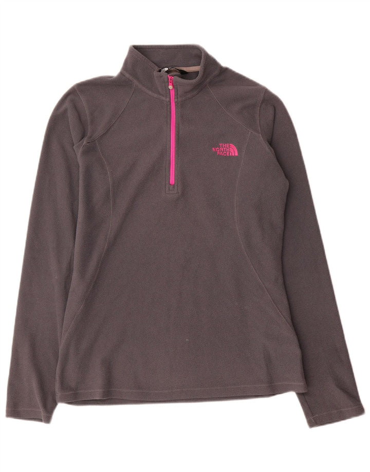 Damski sweter polarowy The North Face z zamkiem błyskawicznym, UK 10, mały, szary poliester