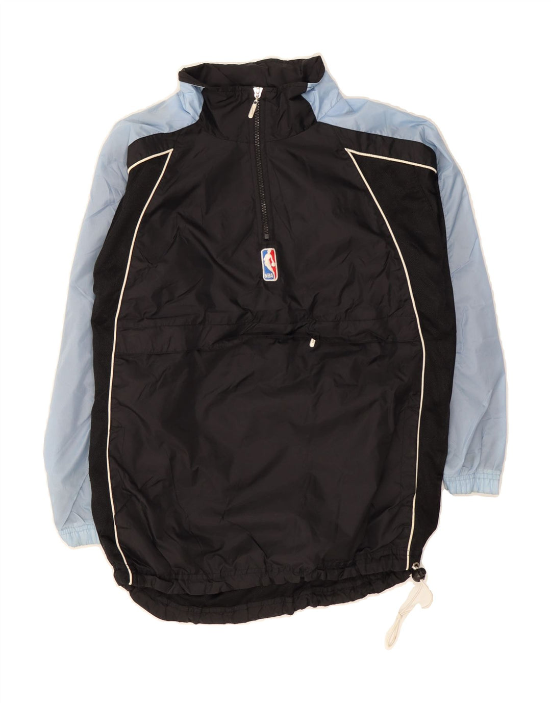 NBA Womens Pullover Tracksuit Top Jacket UK 10/12 Medium Black Colourblock Vintage NBA and Second-Hand NBA from Messina Hembry 
