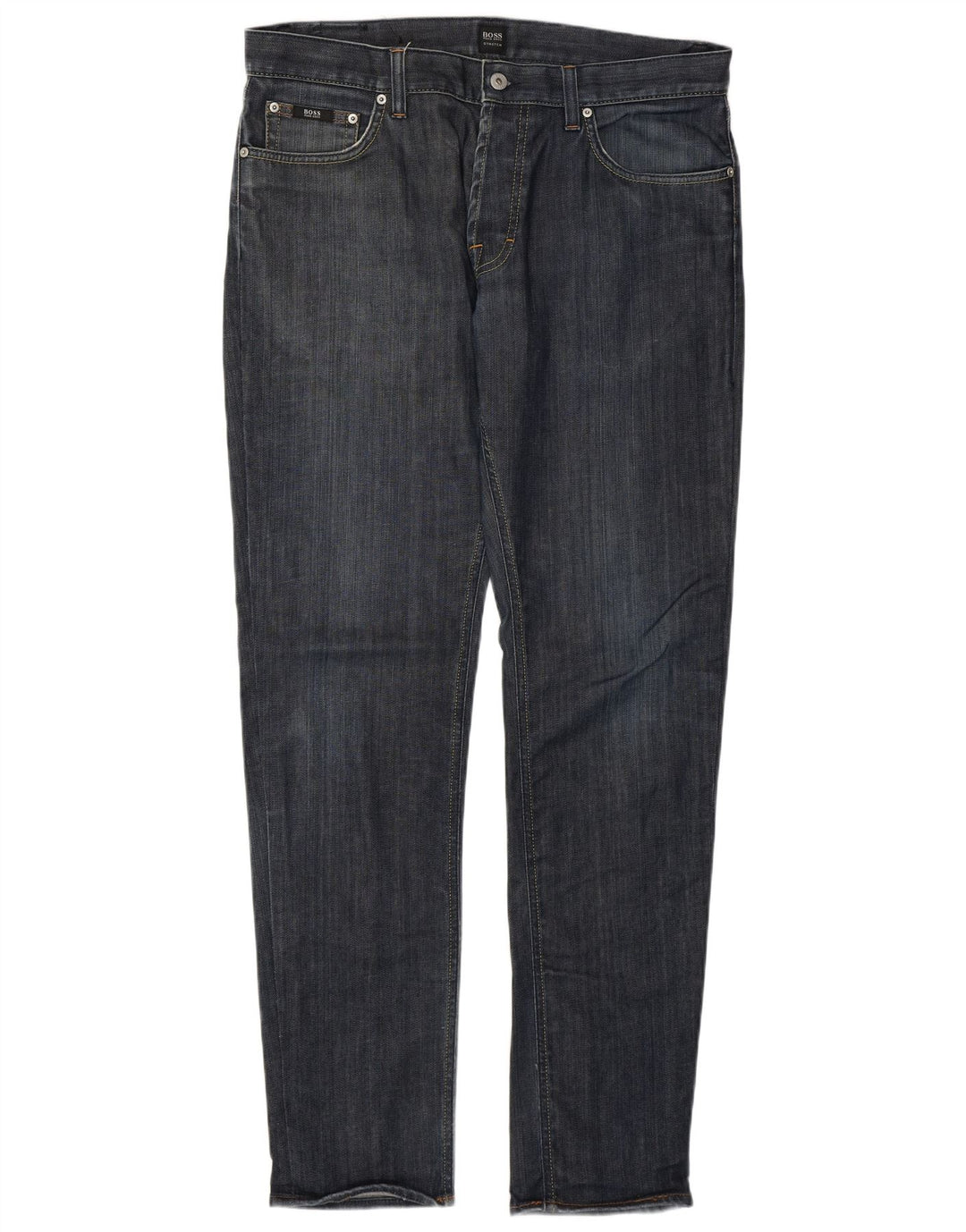 Męskie jeansy slim Hugo Boss W35 L34 Niebieskie bawełniane