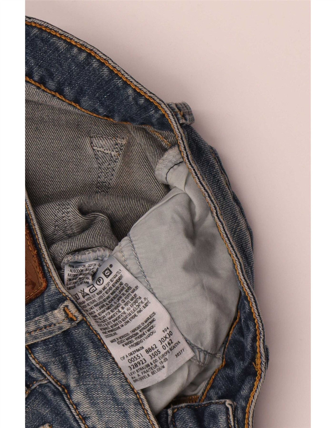 Damskie jeansy rozkloszowane Levi's W30 L30 Niebieskie bawełniane