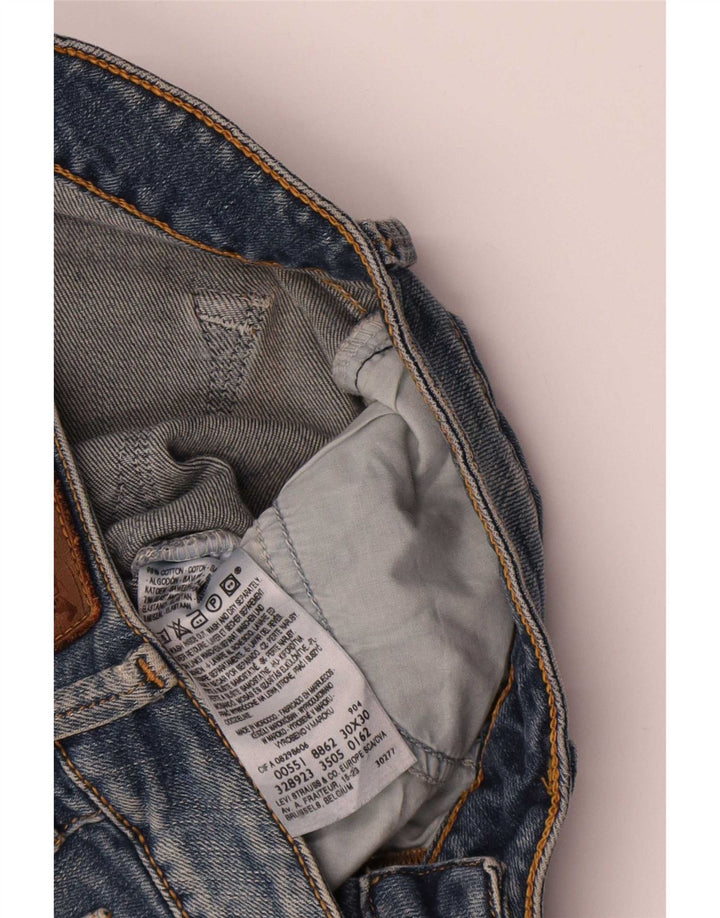 Damskie jeansy rozkloszowane Levi's W30 L30 Niebieskie bawełniane