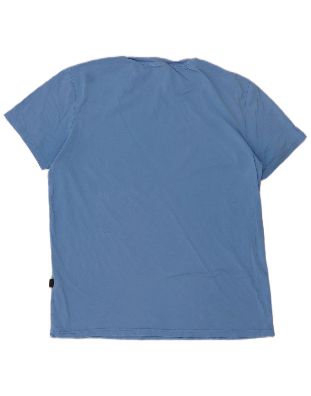 Męski T-shirt z grafiką Hugo Boss, duży, niebieski, bawełniany