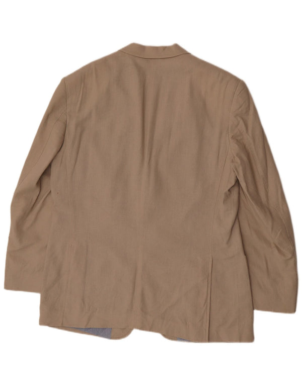 Marks & Spencer Męska marynarka zapinana na 2 guziki UK 42, duża, beżowa, lniana