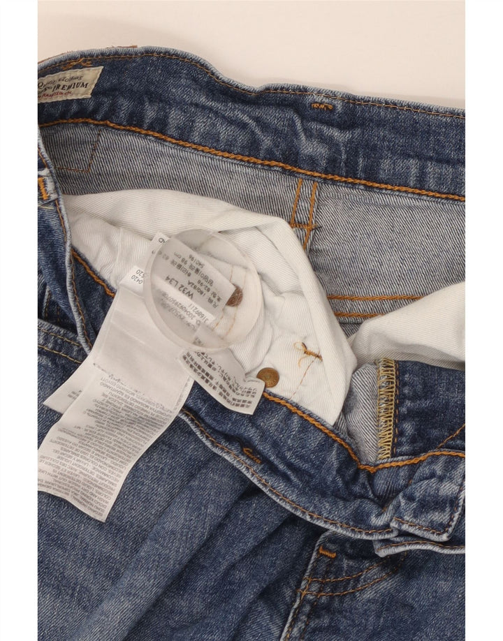 Męskie jeansy Levi's 502 Tapered W32 L34 Niebieskie bawełniane