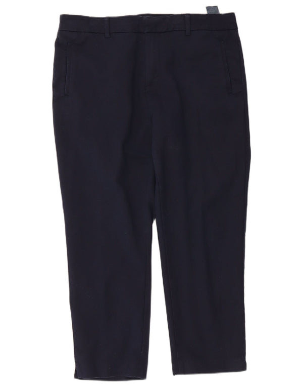 Spodnie damskie Tommy Hilfiger US 14 XL W34 L24 Granatowa bawełna
