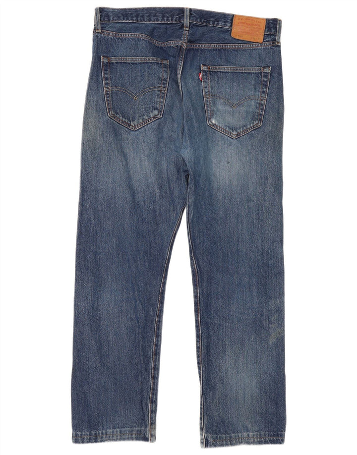 Męskie jeansy Levi's 501 Straight W36 L30 Niebieskie bawełniane
