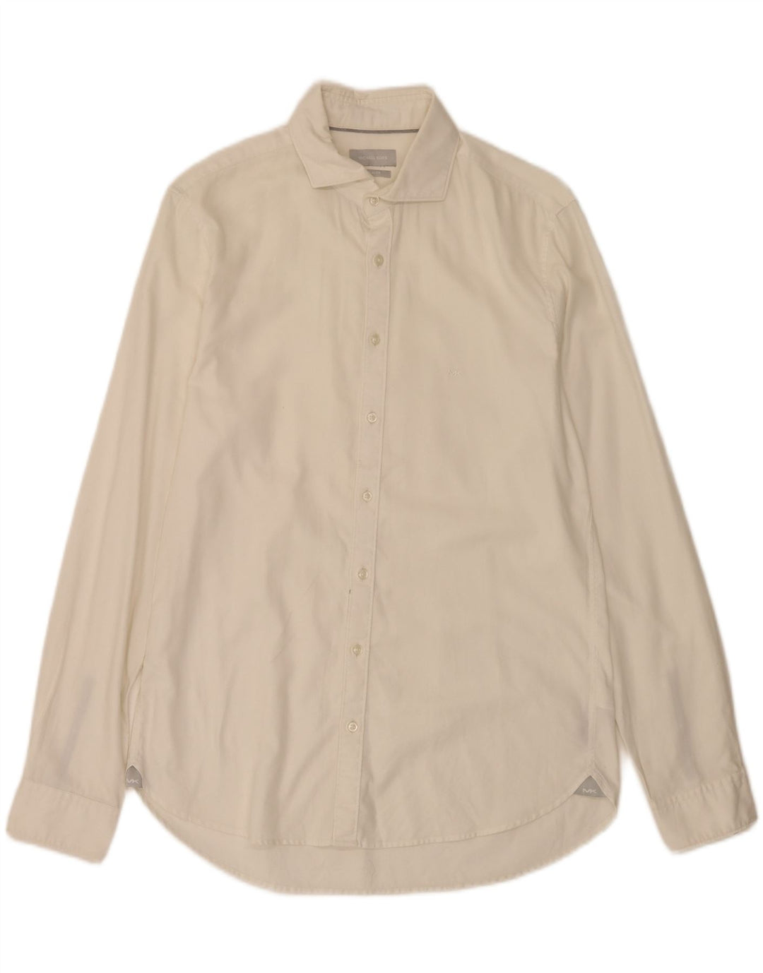 Koszula męska Michael Kors Slim Fit, rozmiar 39 15, średnia biała bawełna